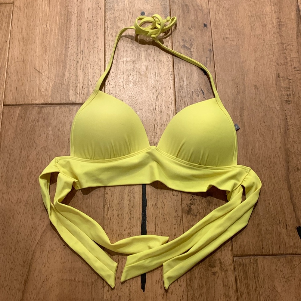 Yellow bikini top